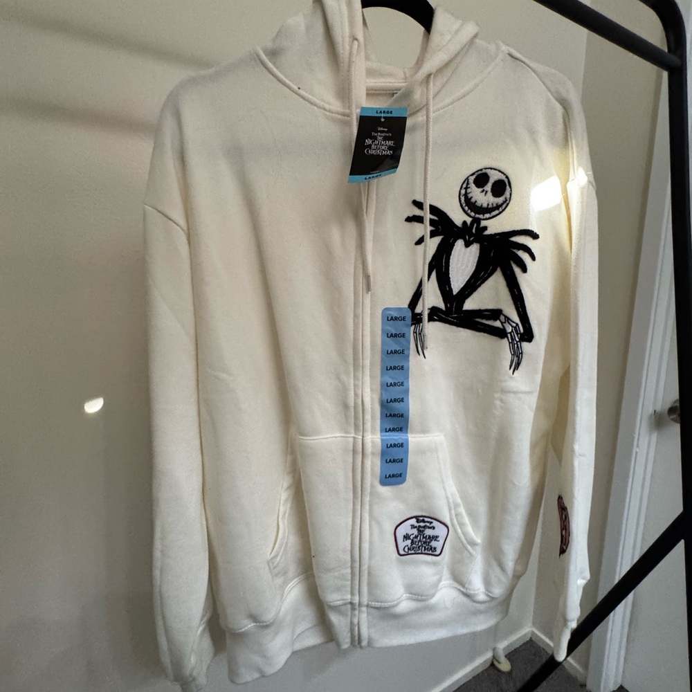 Nightmare Before Christmas Zip-Up Hoodie NWT